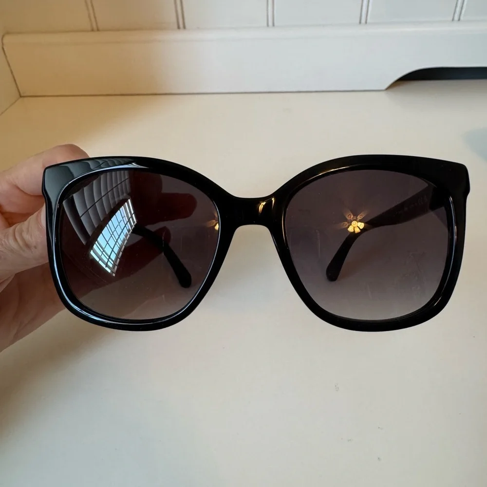 Kate Spade Women’s Kiya Square Sunglasses Black with Hard Case